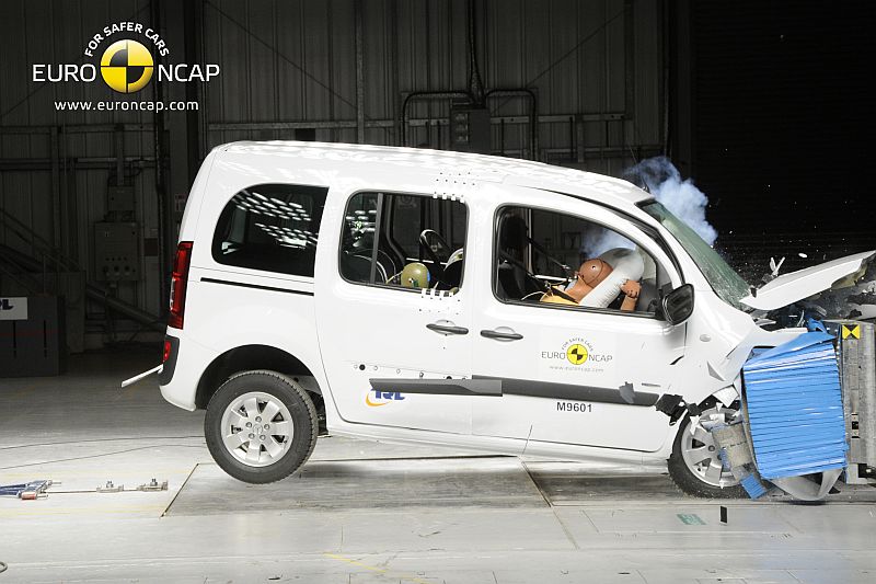מרצדס סיטאן במבחן ריסוק של ארגון ה-Euro NCAP