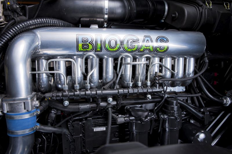 Valtra Biogas tractor six cylinder engine